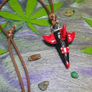 Rocket ship pendant